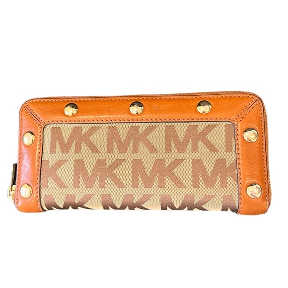 MICHAEL KORS MK DELANCY ZIP AROUND ZA CONTINENTAL WALLET - Picture 2 of 11